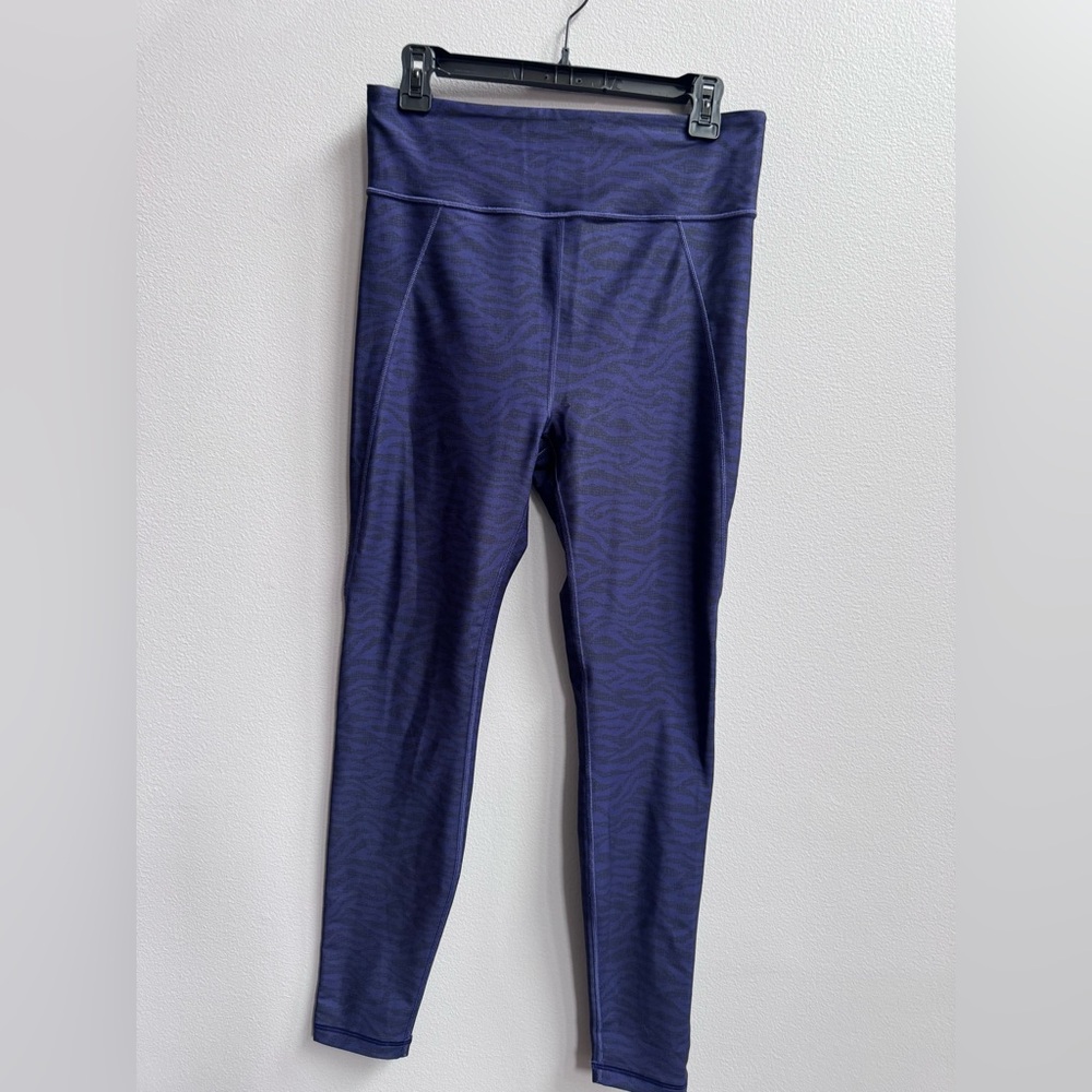 Savage X Fenty Sport Navy with Black Pattern Leggings (XL)